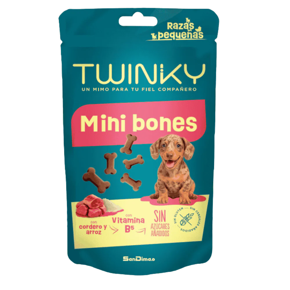 Snack Twinky Minibones 100 g para Perros
