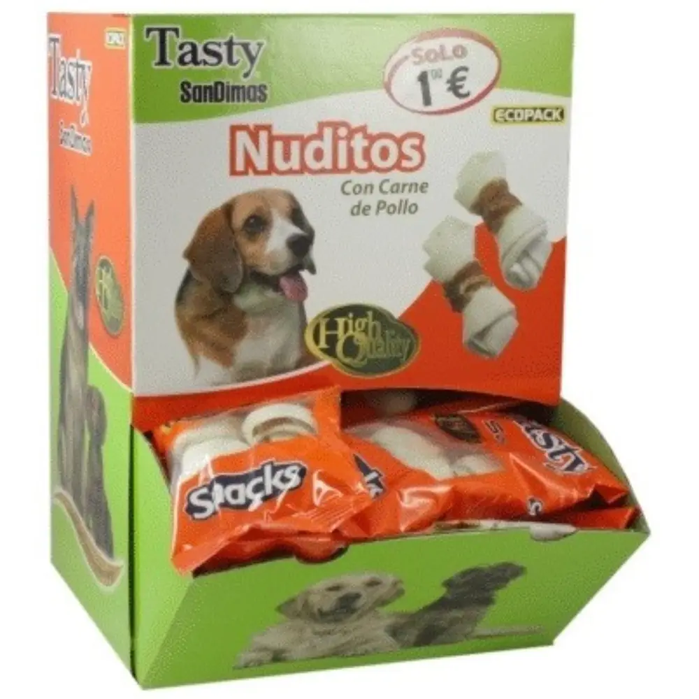 Snack Tasty Nuditos de Carne y Pollo 2X12 g