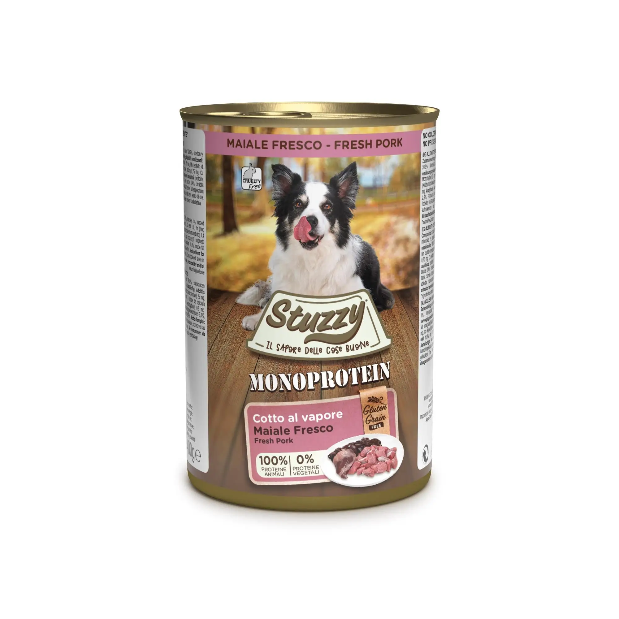 Stuzzy Monoprotein Lata de Perro 400 g Cerdo