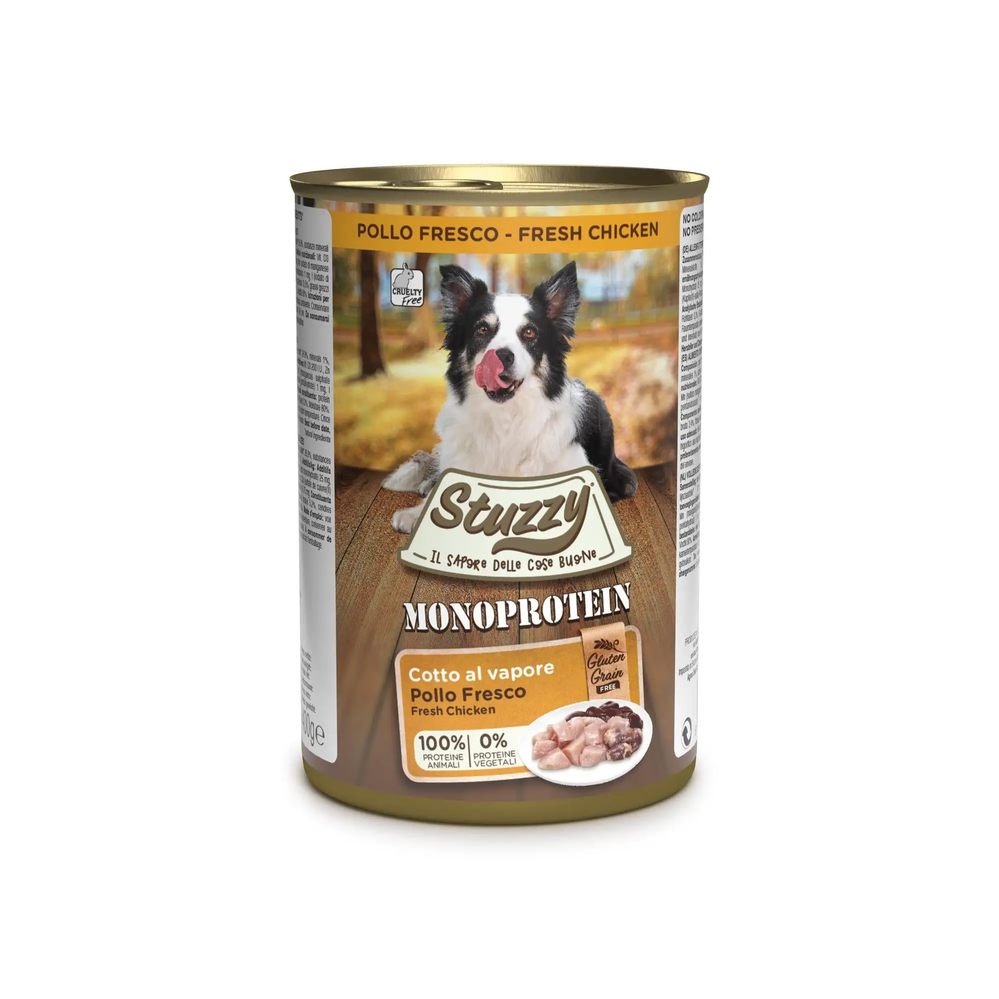 Stuzzy Monoprotein Lata de Perro 400 g Pollo