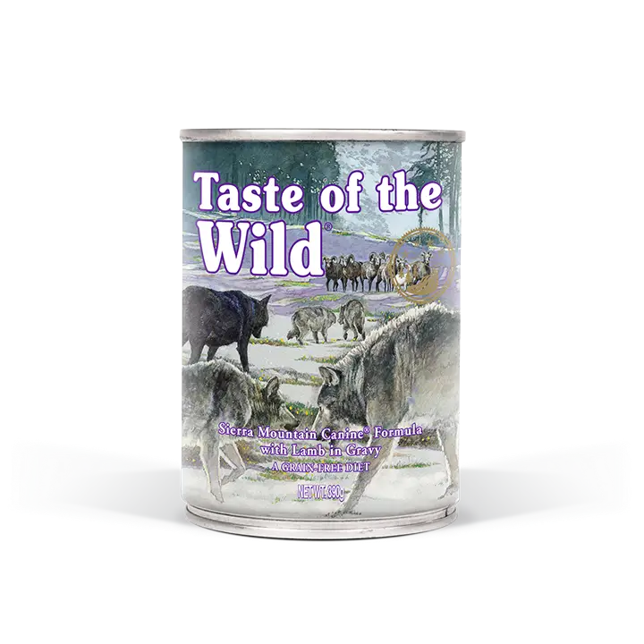 Taste Of The Wild Dog Adult Sierra Mountain Cordero Asado 390 g Húmedo