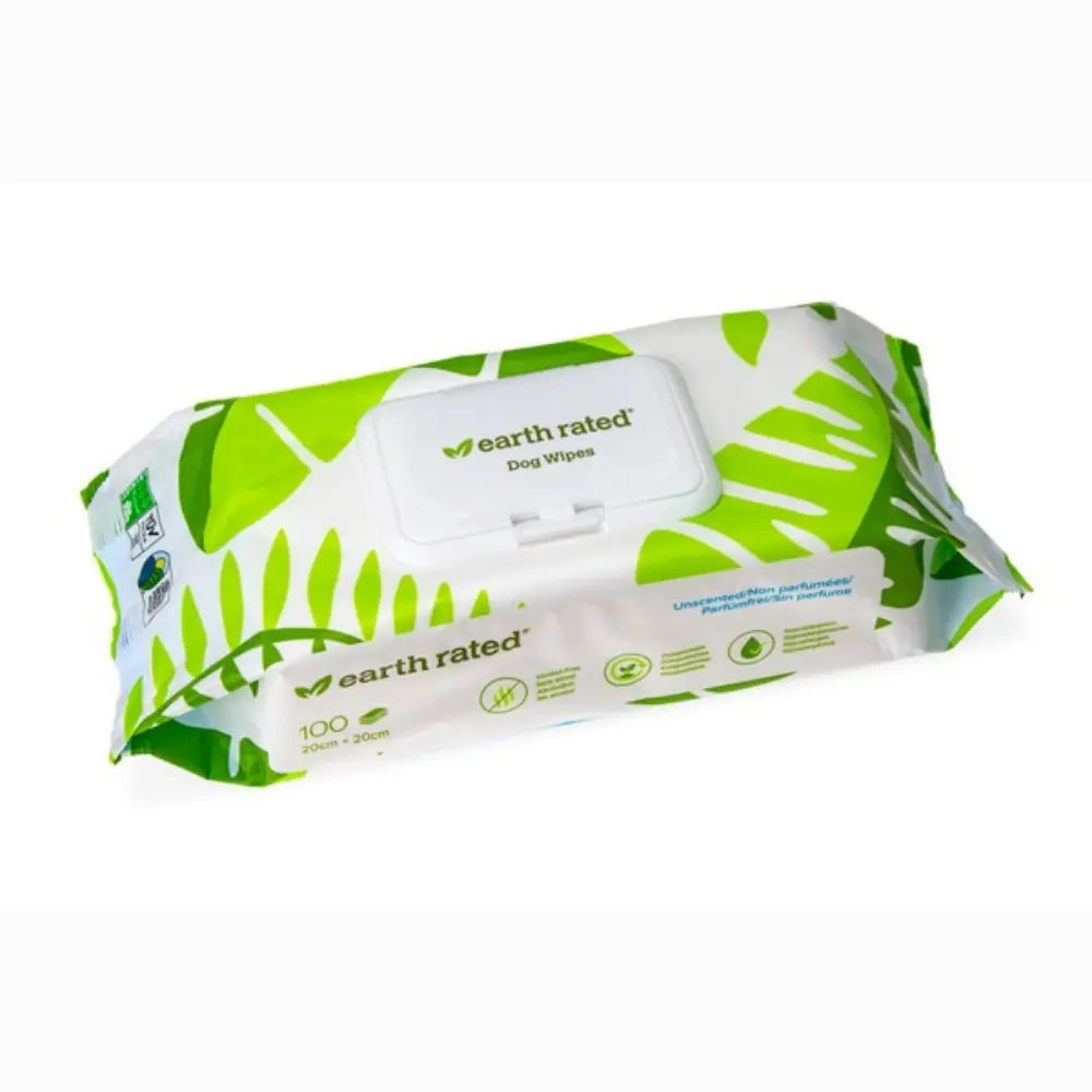 Toallitas Higienicas Compostables Earth Rated Sin Perfume 100Udes