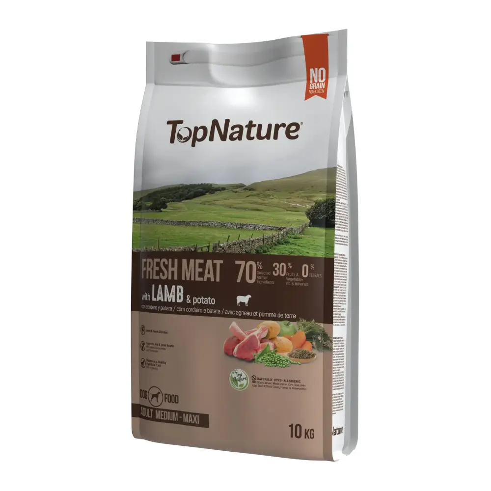 Top Nature Cordero Medium-Maxi 10 kg