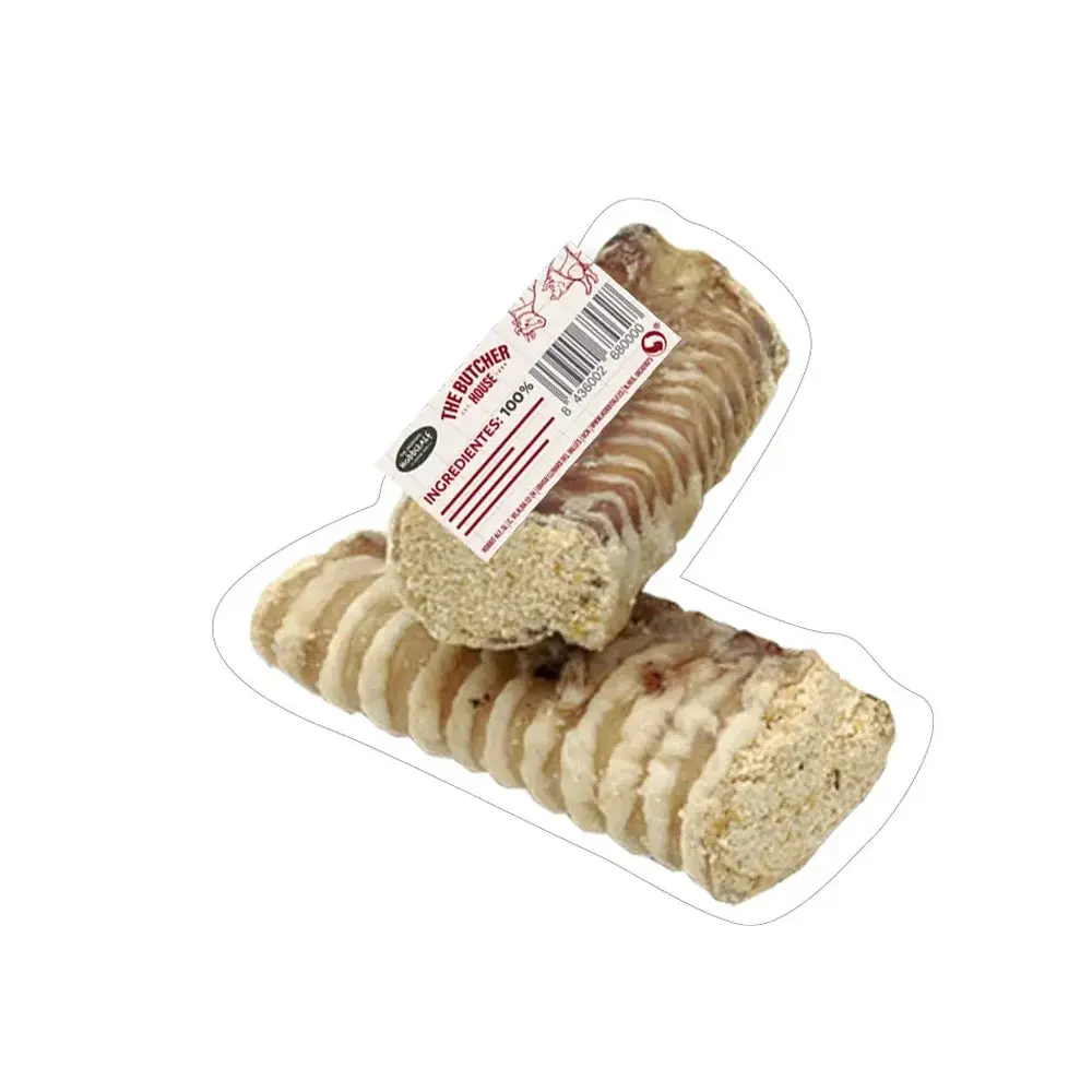 Hobbitalf Tráquea de Ternera Rellena Ahumada Snack Natural para Perros