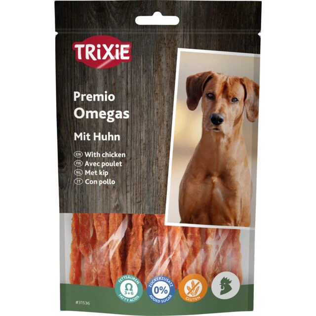Trixie Snack Omega Stripes Chicken Tiras de Pollo para Perros