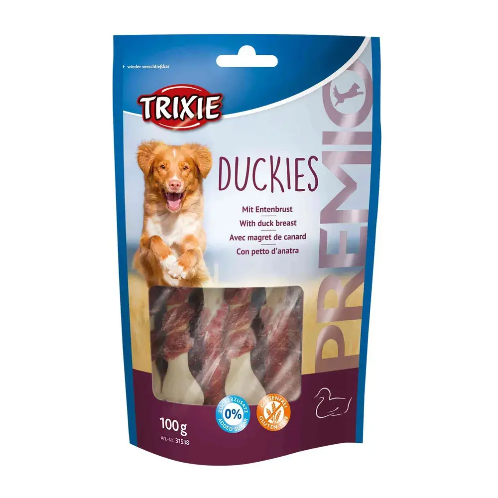 Trixie Duckies Snack Premio para Perros Sabor Pato 100 g