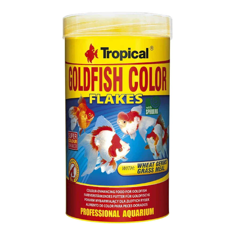 Tropical Goldfish Color Flakes Comida para Peces de Agua Fría