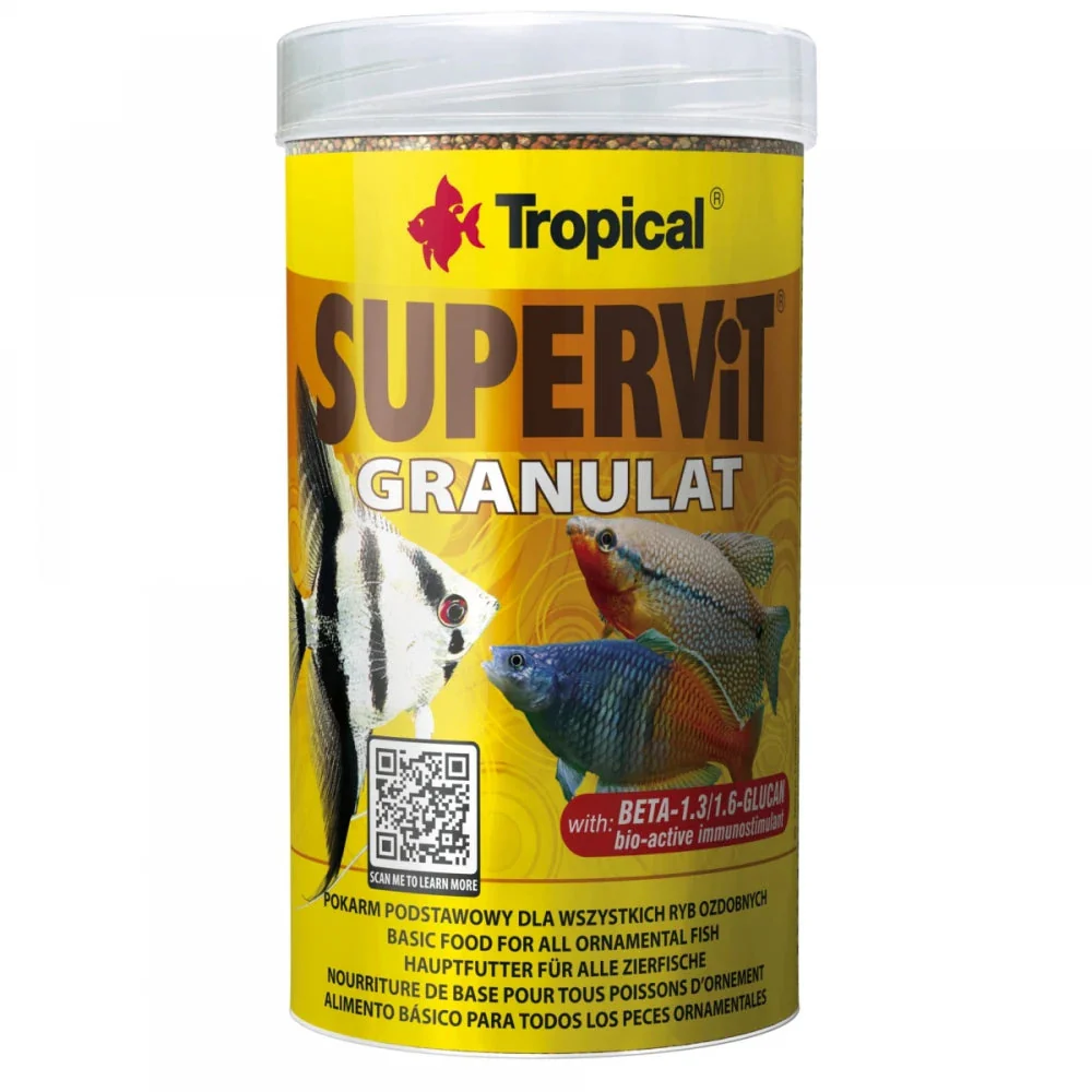Tropical Supervit Granulado Comida de Alta Calidad para Peces