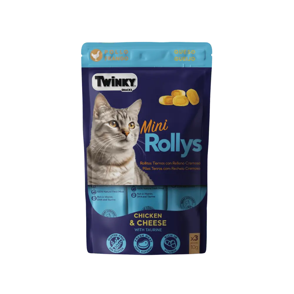 Twinky Mini Rollys Snack para Gatos 3x10 g - Image 3