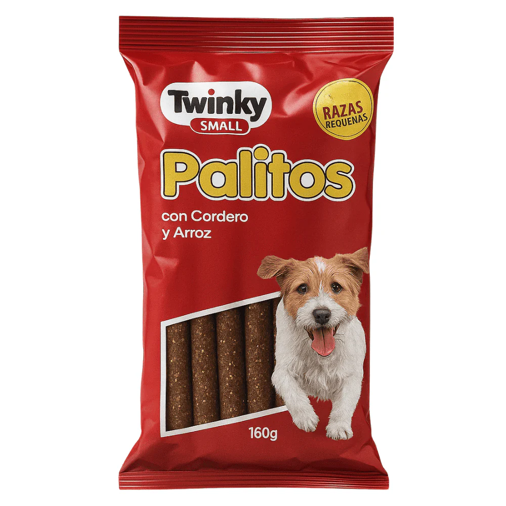 Twinky Palitos de Cordero y Arroz 160 g Snack para Perros