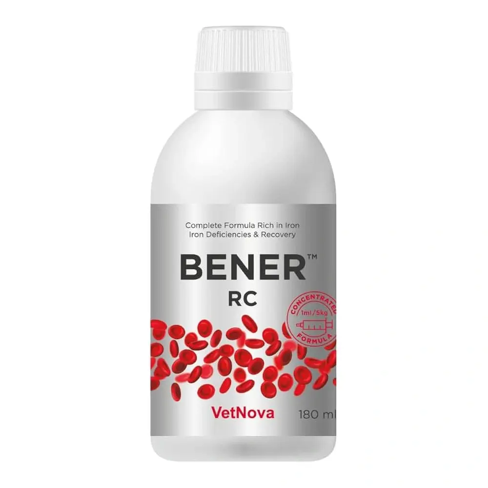 VetNova Bener RC Suplemento Oral Multivitamínimo para Perros y Gatos | Manejo de Déficit de Hierro