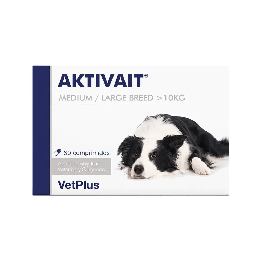 VetPlus Aktivait 60 Comprimidos Complemento Función Cognitiva para Perros