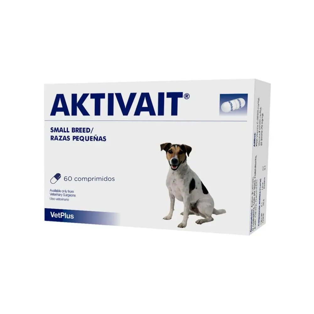 VetPlus Aktivait 60 Comprimidos Complemento Función Cognitiva para Perros - Image 2
