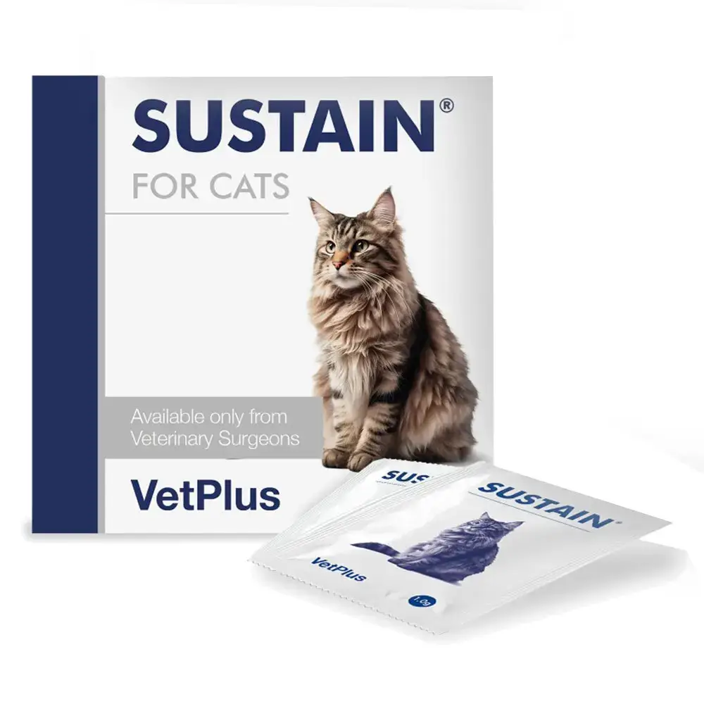 VetPlus Sustain 30 Sobres Complemento Digestivo con Probióticos para Gatos