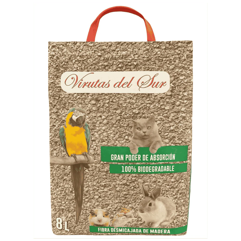 Virutas del Sur Pellets Madera Desmigajado 8L