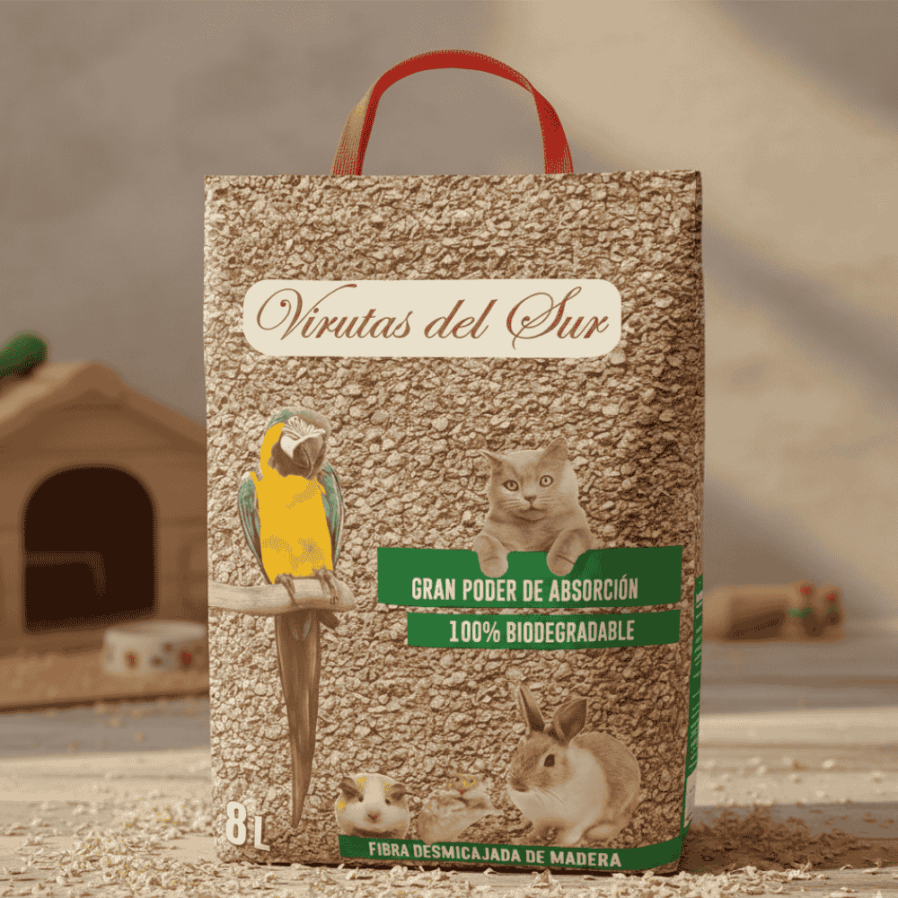 Virutas del Sur Pellets Madera Desmigajado 8L - Image 2
