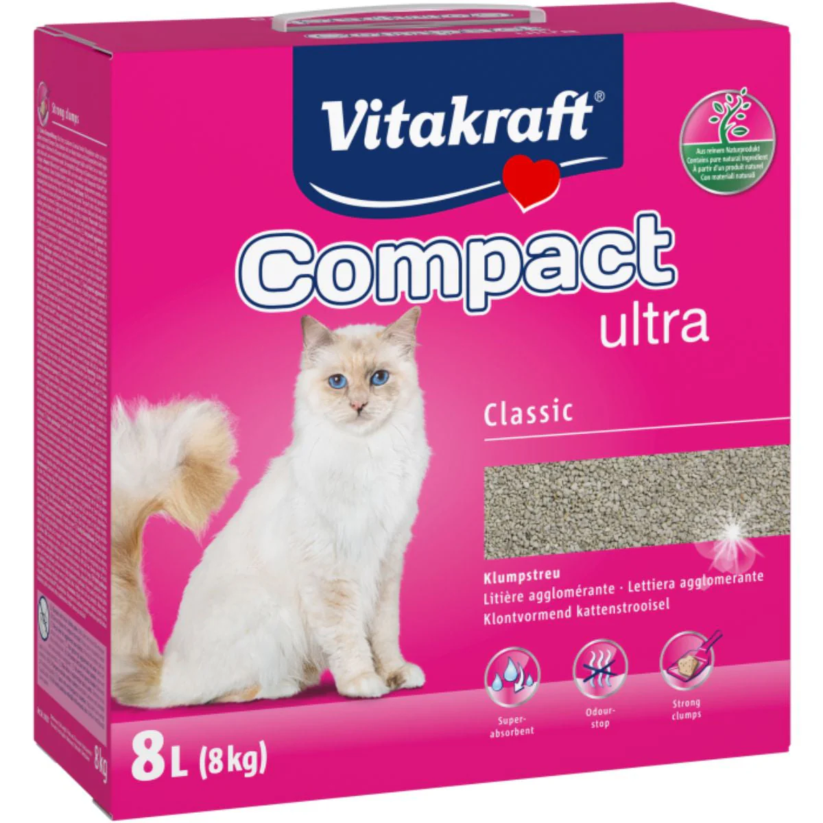 Vitakraft Arena Gato Aglomerante Compact Ultra 8 kg
