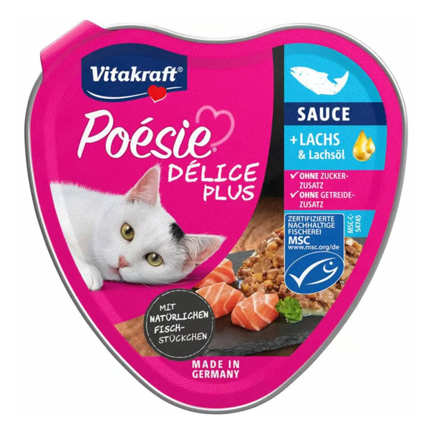 Vitakraft Poesie Delice Plus con aceite de salmón 85 g - Image 2