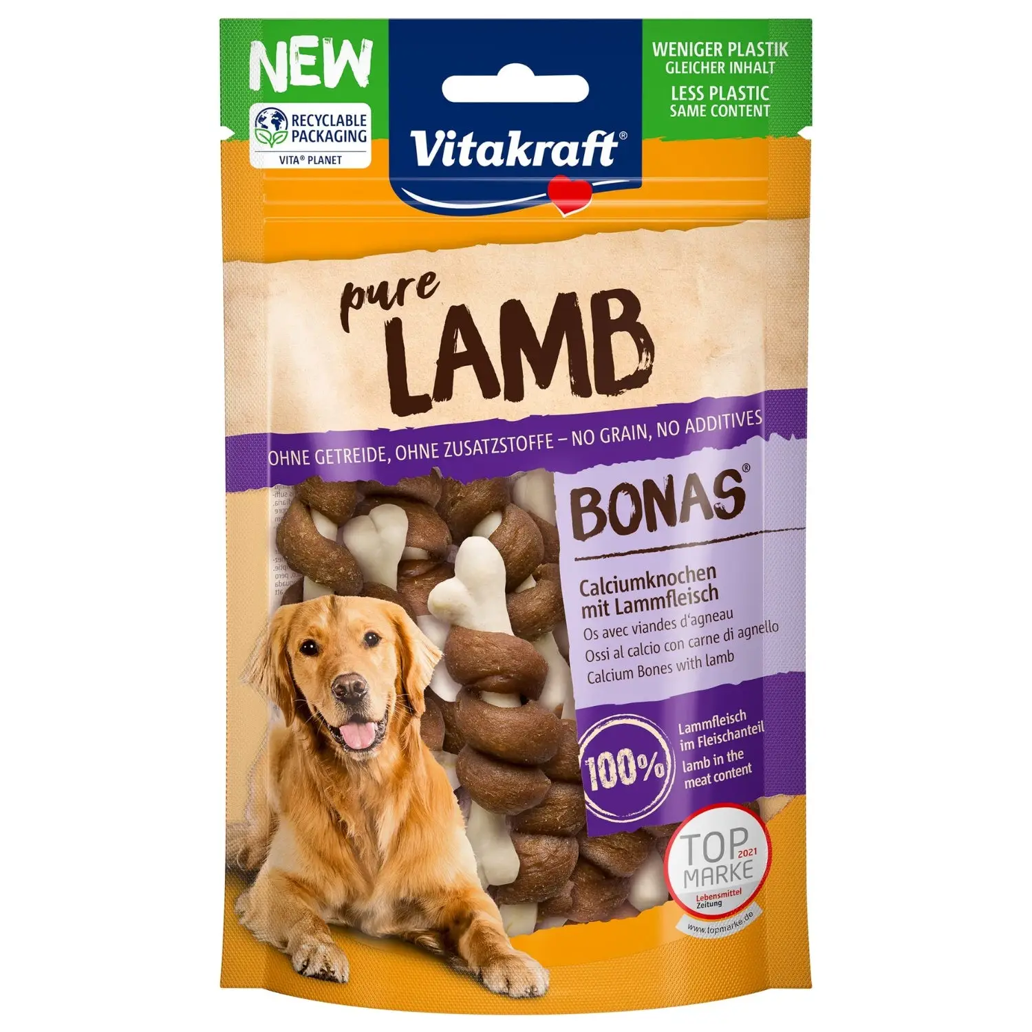 Vitakraft Pure Lamb Bonas de Cordero 80 g