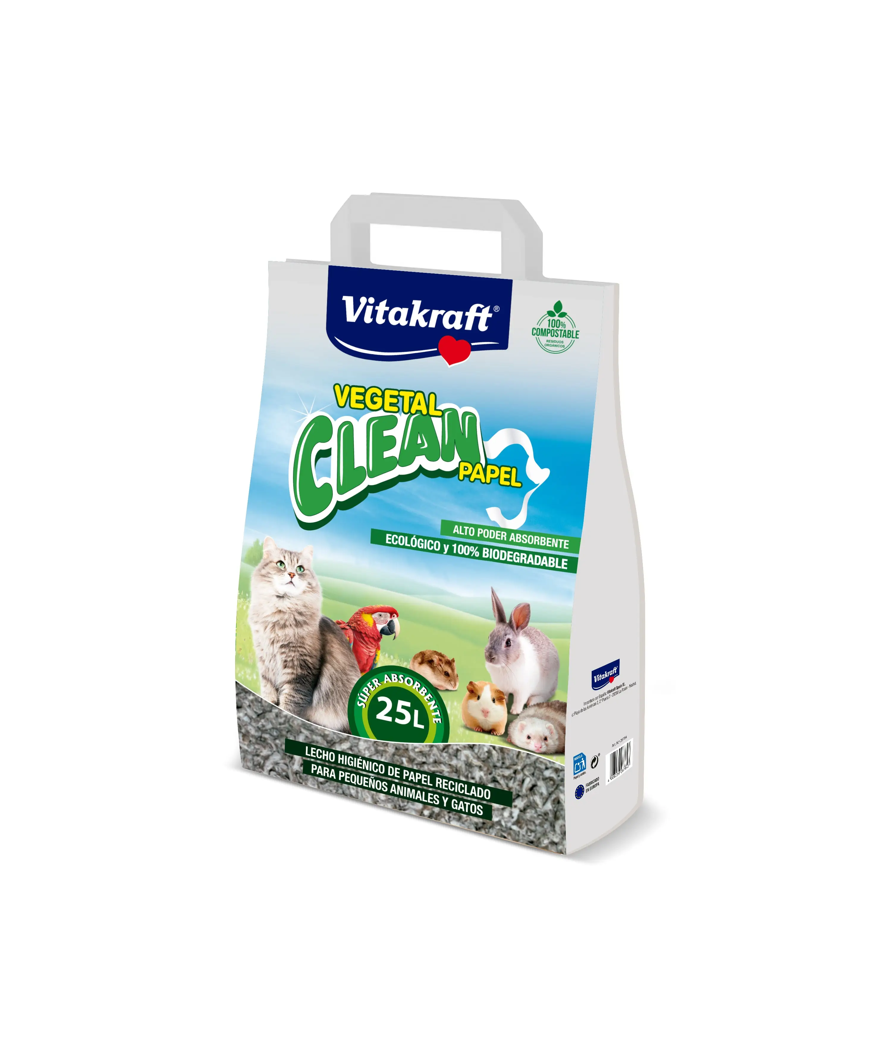 Vitakraft Vegetal Clean Lecho Papel - Lecho Sanitario Higiénico para Roedores - Image 3