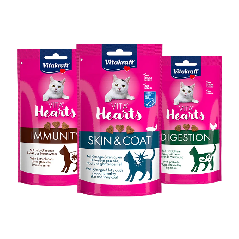 Vitakraft Vita Hearts 40 g Snack Funcional para Gatos