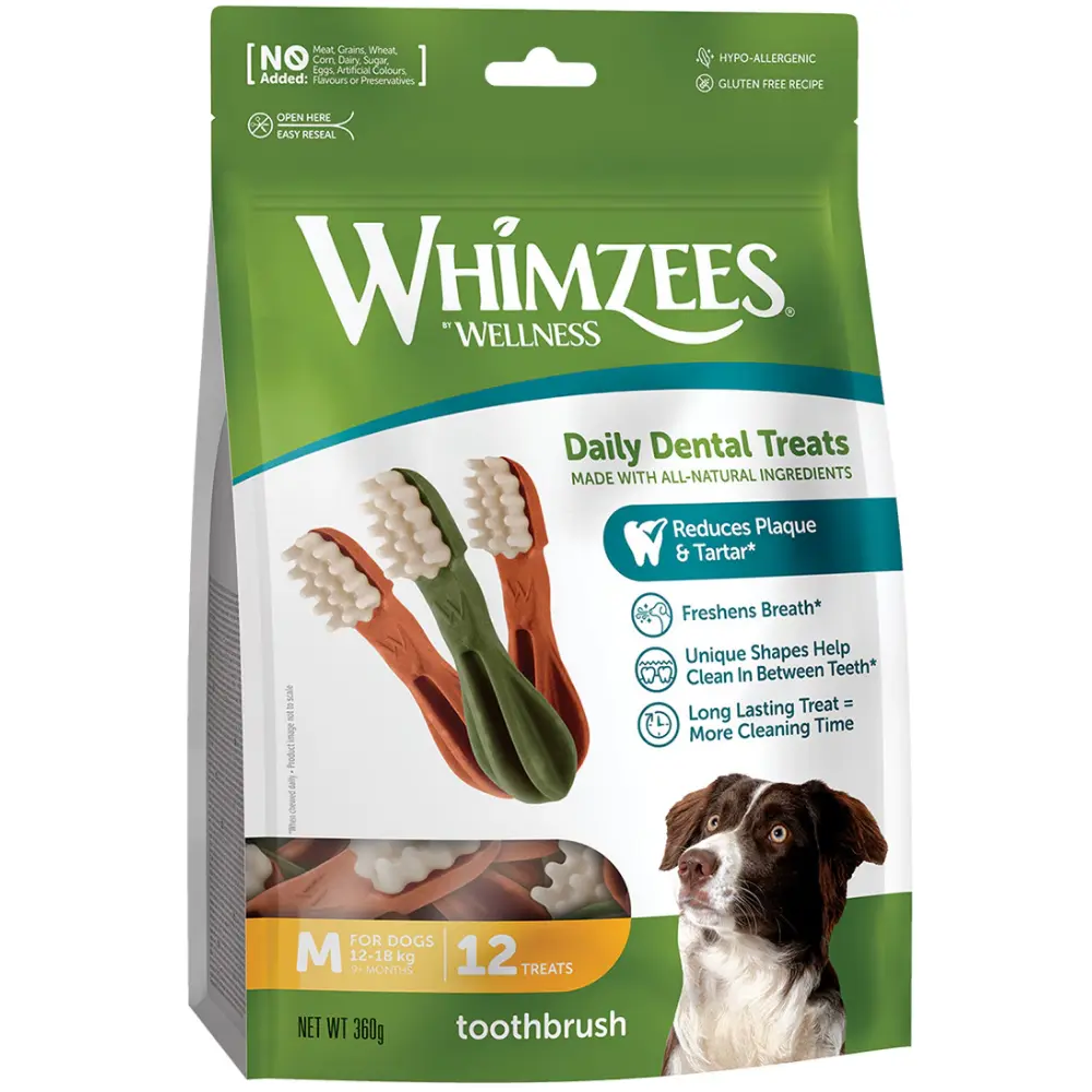 Whimzees Cepillo de Dientes Mix Bolsa 360 g Snack para Perros - Image 3