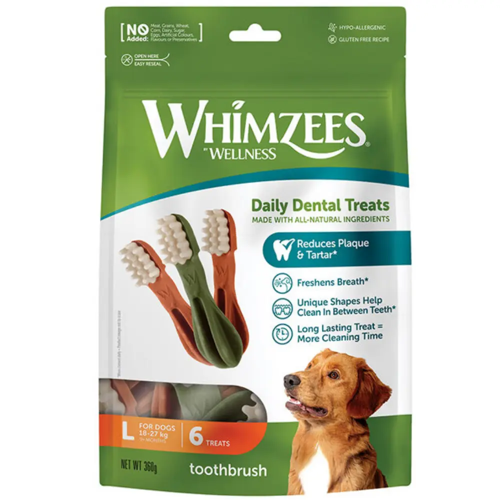 Whimzees Cepillo de Dientes Mix Bolsa 360 g Snack para Perros - Image 4
