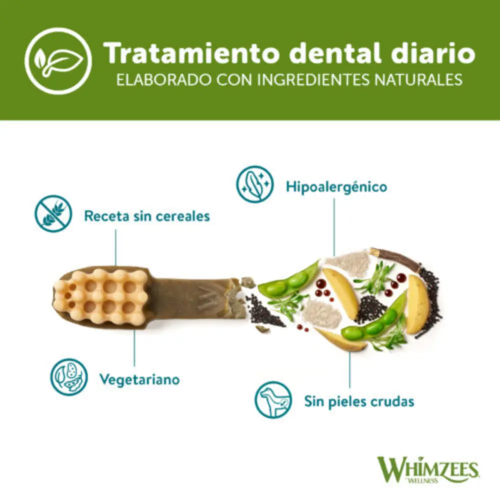 Whimzees Cepillo de Dientes Mix Bolsa 360 g Snack para Perros - Image 7