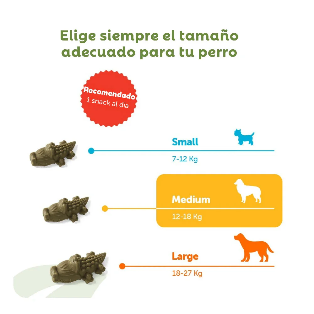 Whimzees Cocodrilo Mix Bolsa 360 g Snack Dental para Perros - Image 12