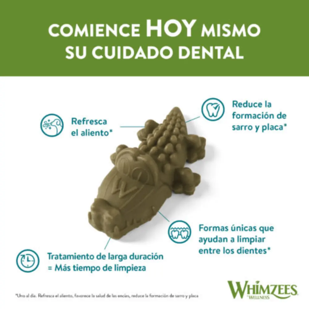 Whimzees Cocodrilo Mix Bolsa 360 g Snack Dental para Perros - Image 8