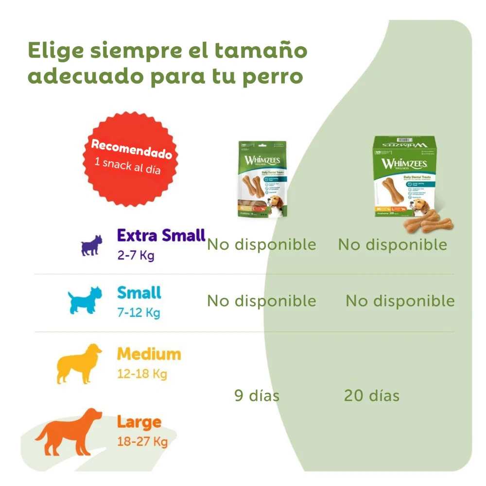 Whimzees Ricebone Snack Dental para Perros - Image 3