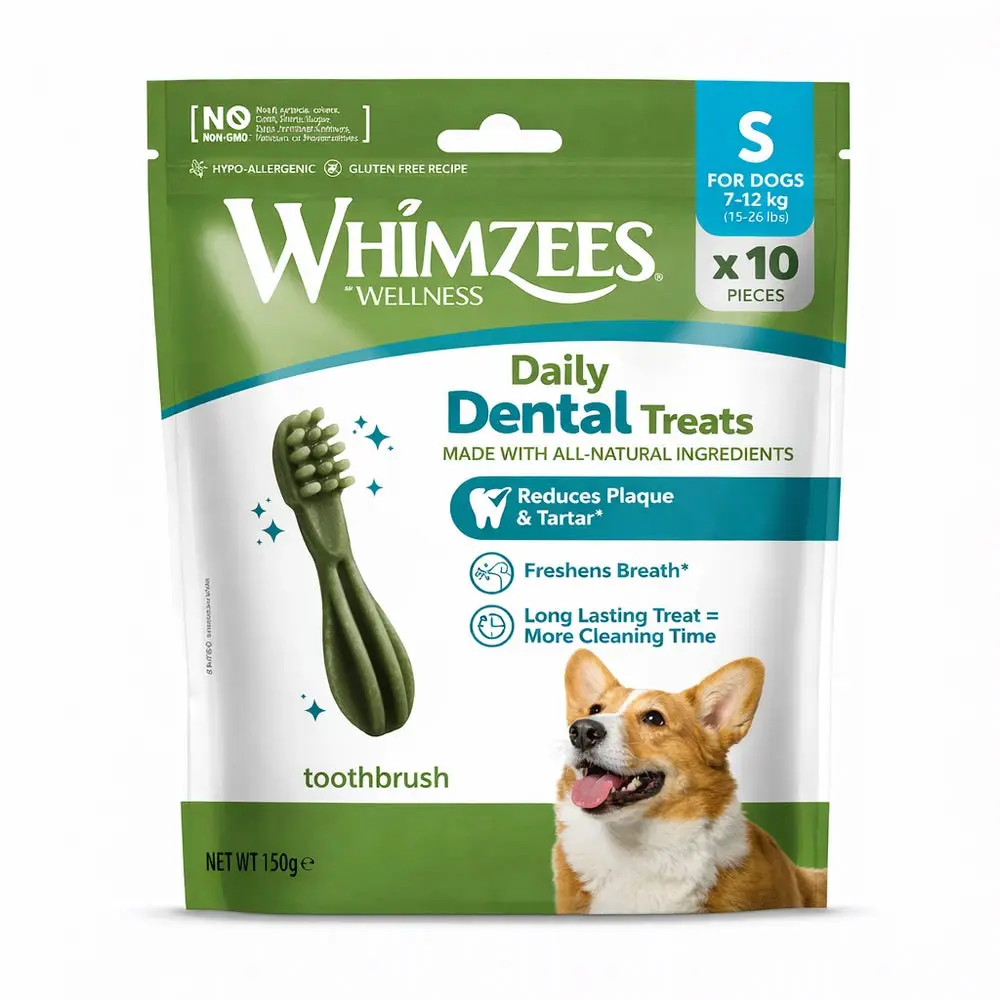 Whimzees Toothbrush Cepillo de Dientes Snack Dental para Perros