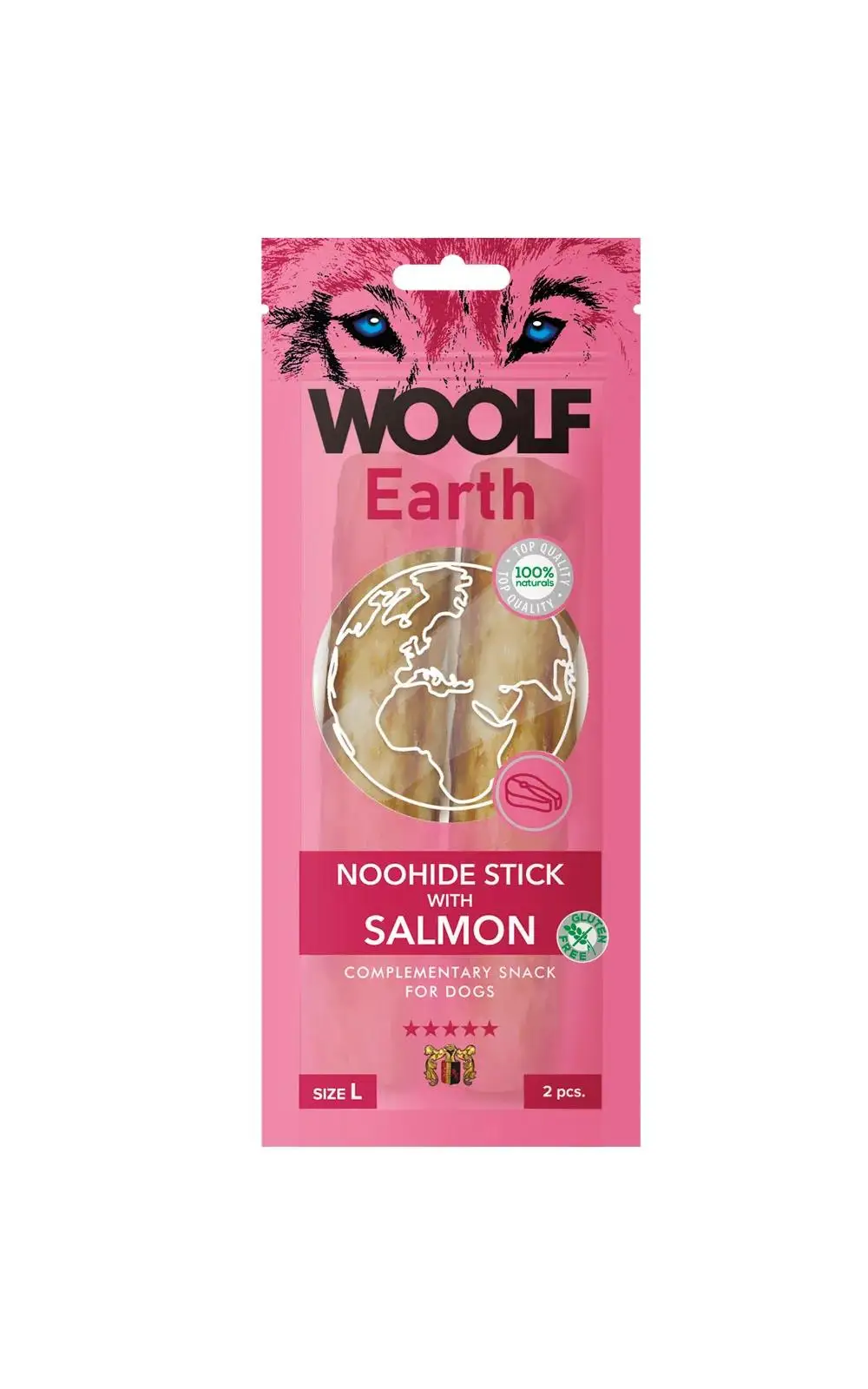 Woolf Earth Sticks With Salmón L 85 g
