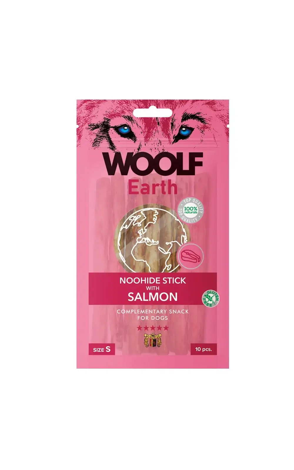 Woolf Earth Sticks With Salmón S 90 g