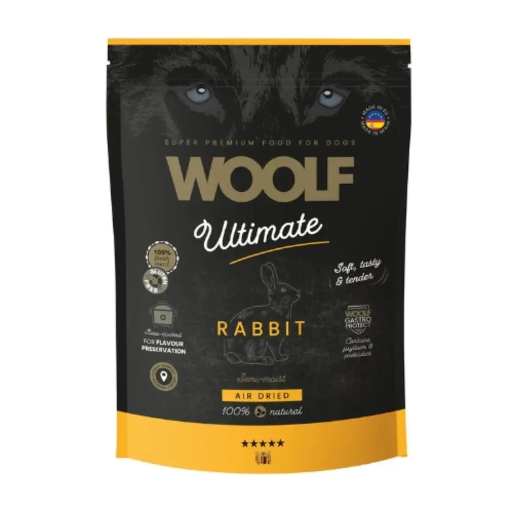 Woolf Ultimate Conejo Alimento Semihúmedo para Perros 1 kg