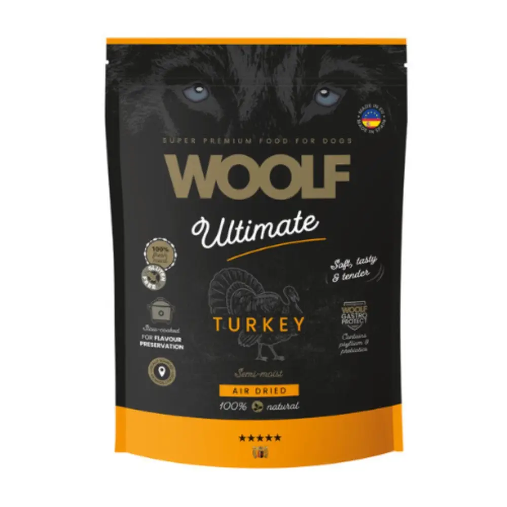 Woolf Ultimate Pavo Alimento Semihúmedo para Perros 1 kg