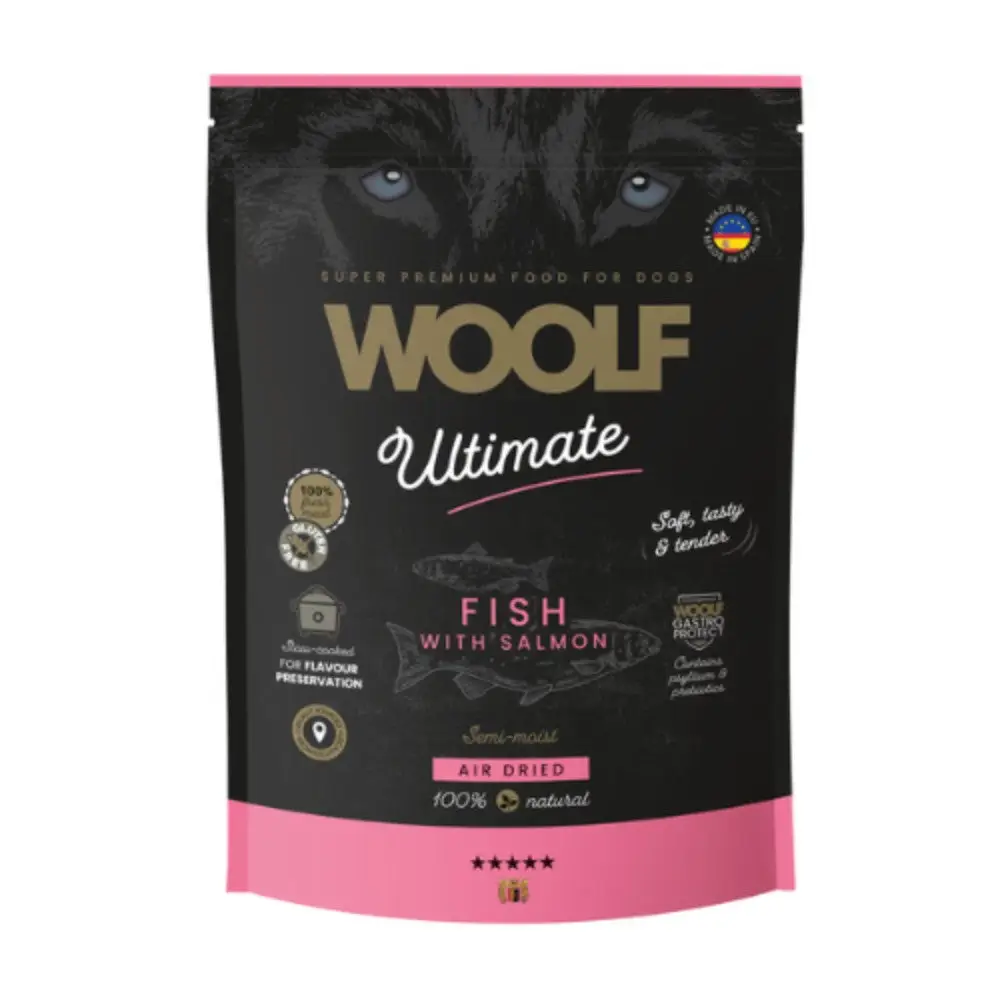 Woolf Ultimate Salmón Alimento Semihúmedo para Perros 1 kg