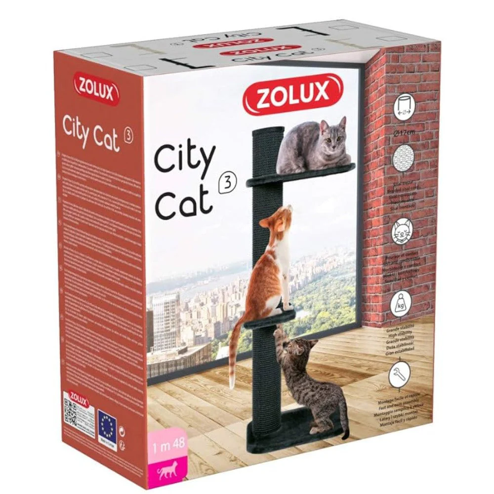 Zolux Árbol Rascador City Cat 2 y 3 Poste para Gatos - Image 2