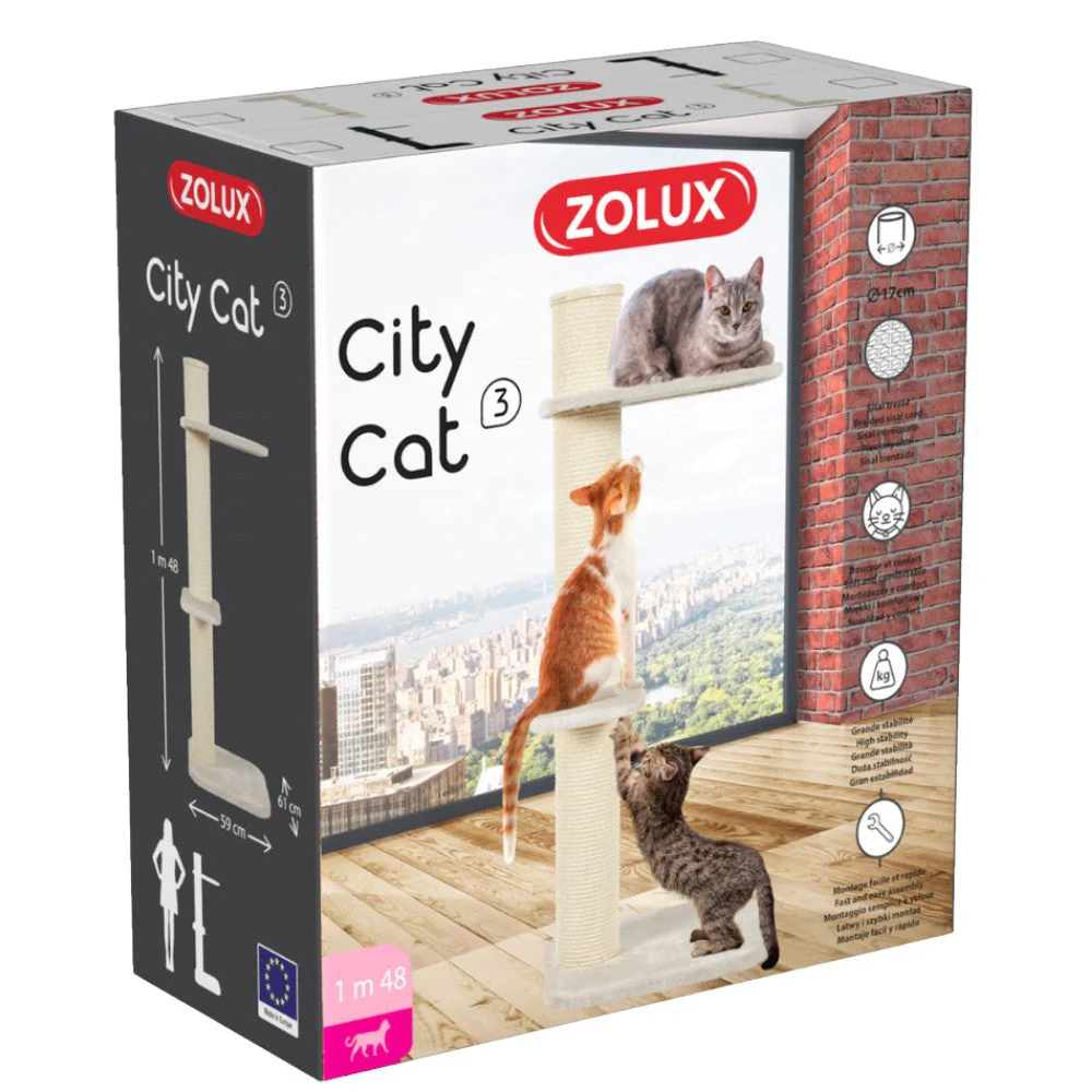 Zolux Árbol Rascador City Cat 2 y 3 Poste para Gatos - Image 3