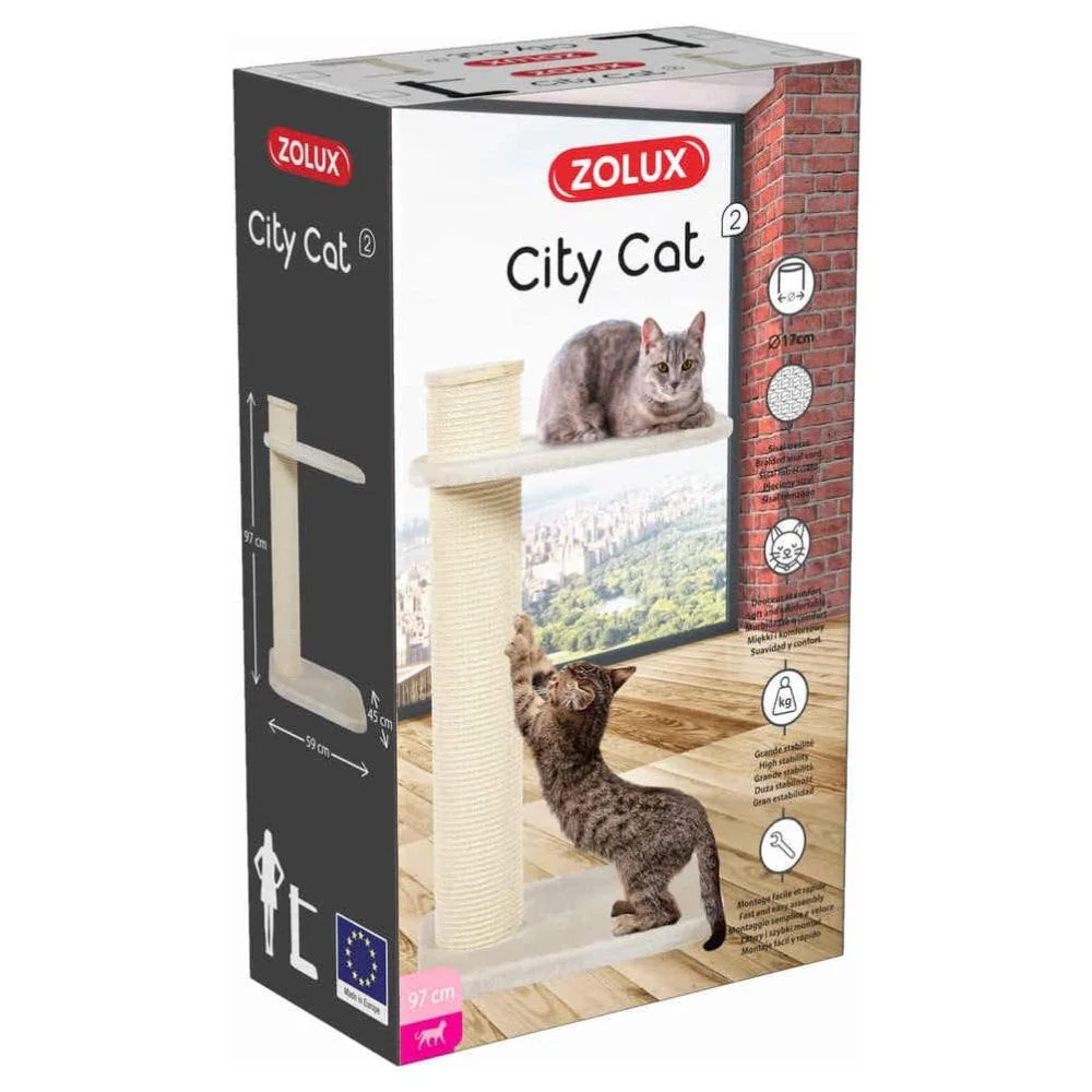 Zolux Árbol Rascador City Cat 2 y 3 Poste para Gatos - Image 4